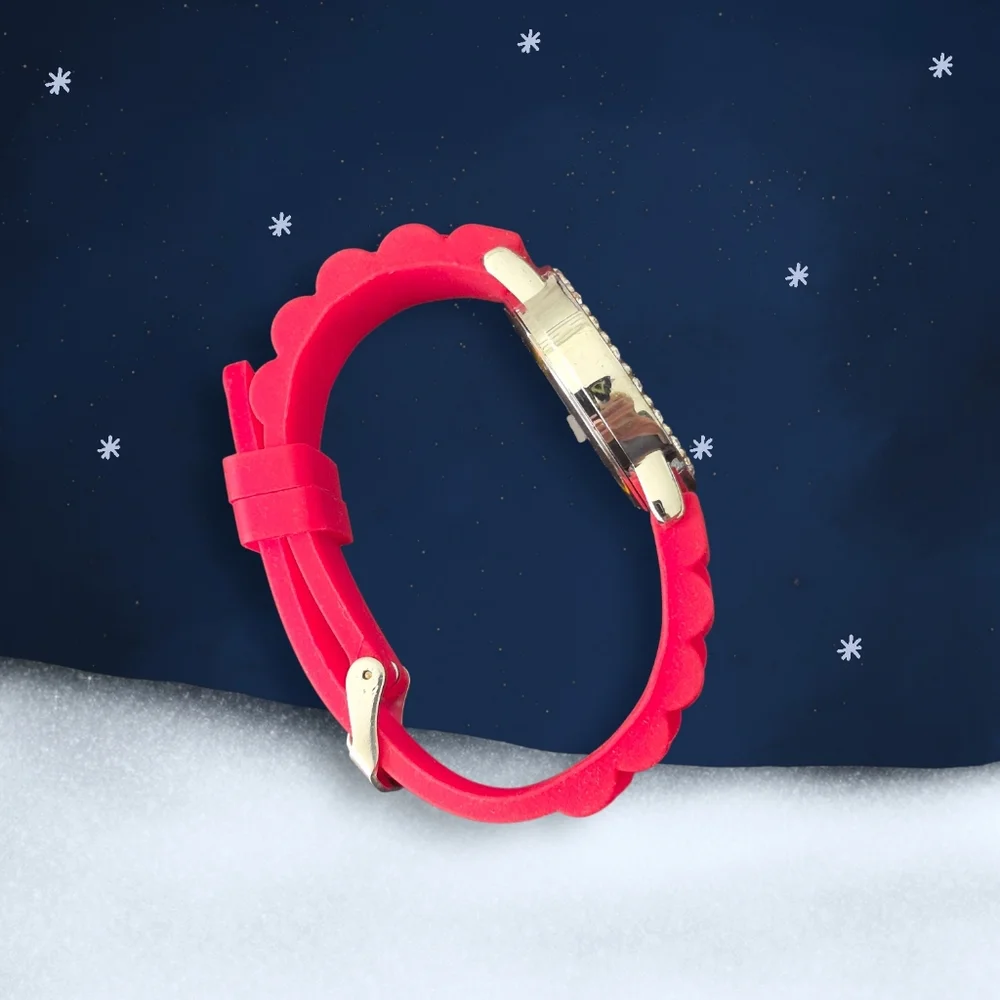 Snowman Wristwatch -Red